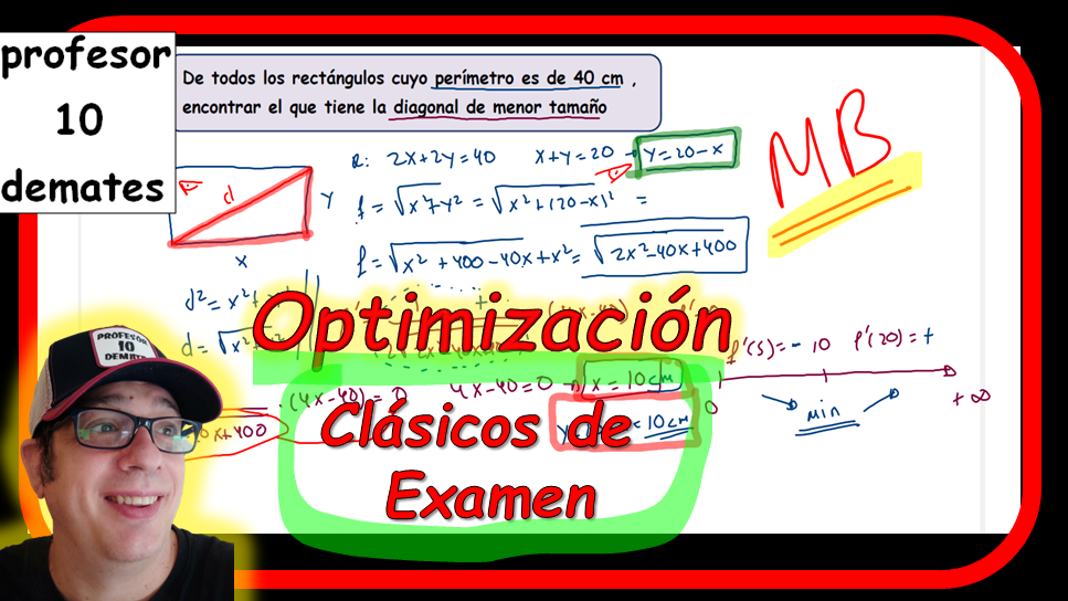 optimizacion de funciones ejercicios y problemas resueltos 1 bachillerato 2 bachillerato universidad tutorial desde cero