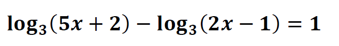 ecuaciones con logaritmos en base 3 resueltos