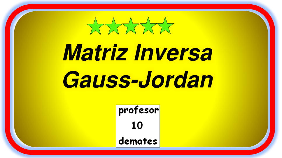 inversa por gauss