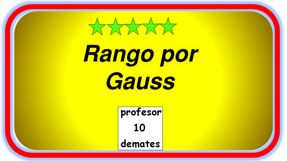 rango por gauss