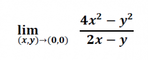 como cacluar limites de funciones de varias variables