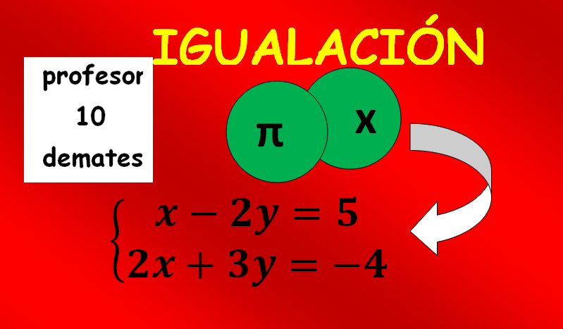 como resolver sistemas de ecuaciones por el metodo de igualacion