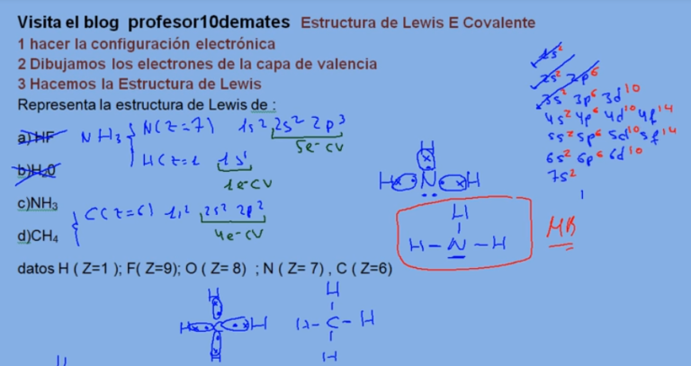 Ejercicios Resueltos De La Estructura De Lewis