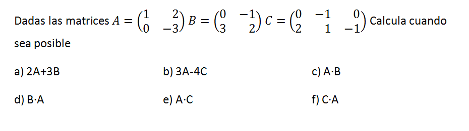 operaciones con matrices