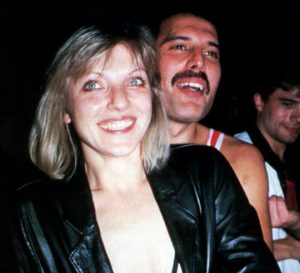 Mary Austin and Freddie Mercury