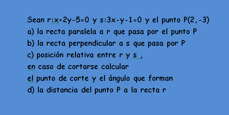 ecuaciones de la recta en el plano pdf