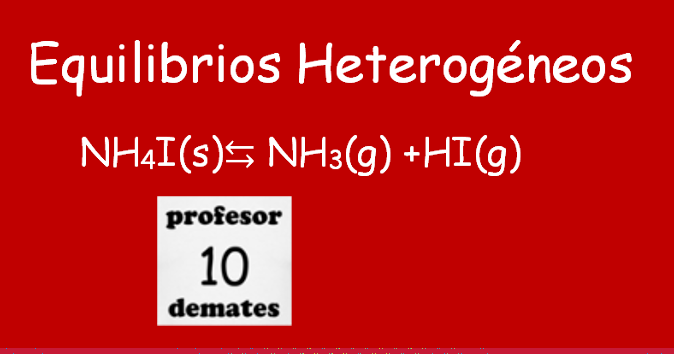 equilibrios heterogeneos ejercicios resueltos