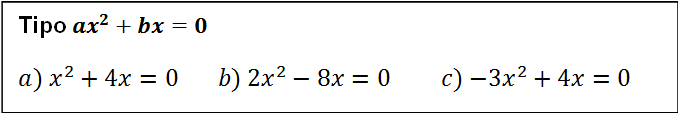 ecuaciones de segundo grado incompletas ax2+b=0
