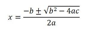 fórmula general ecuaciones de segundo grado