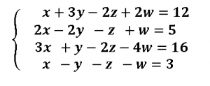 como resolver sistemas de ecuaciones 4x4 metodo de gauss