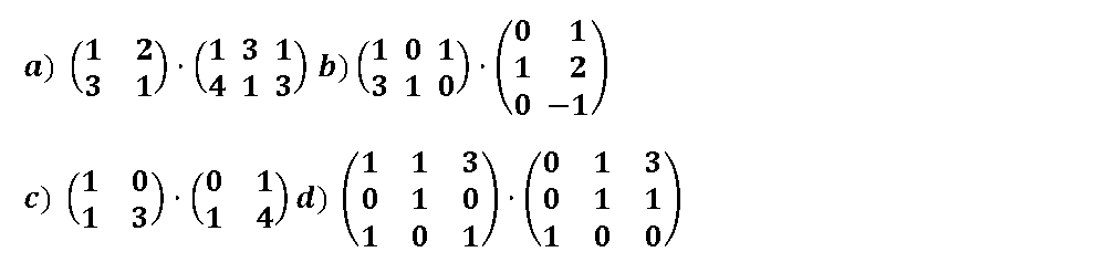 multiplicacion de matrices ejercicios resueltos 2 bachillerato