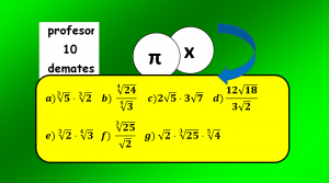 multiplicacion y division de radicales