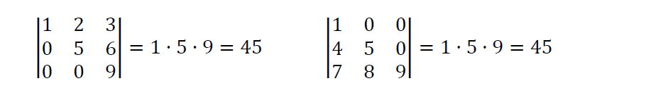 determinante triangular