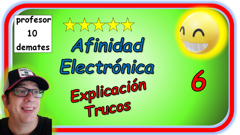 justificacion de la afinidad electronica variacion en la tabla periodica ejemplos teoria y ejercicios resueltos 2 bachillerato universidad química