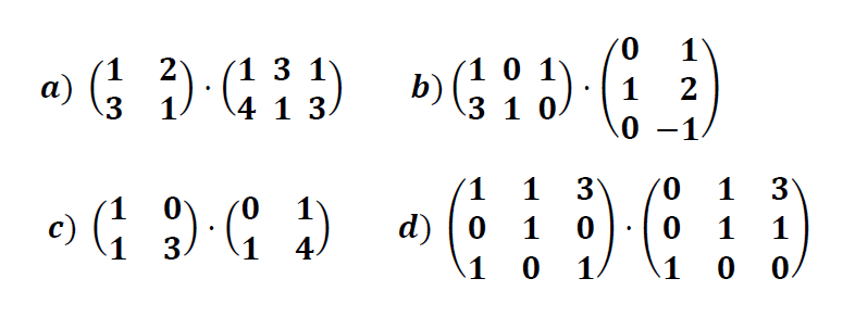 ejercicos de multiplicacion de matrices resueltos