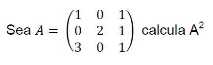 ejercicio de potencia de una matriz resuelto