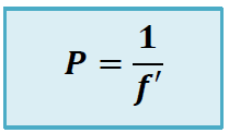 formula potencia de una lente