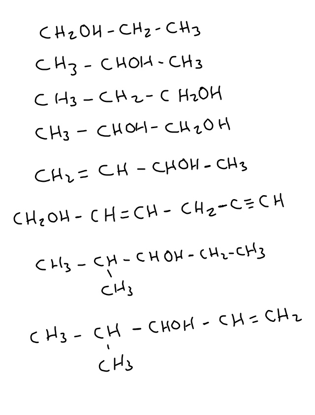 Ejercicios formualcion organica alcoholes resueltos 