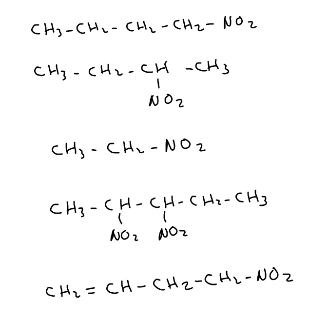 nitroderivados como formular y nombrar química orgánica 1 bachillerato