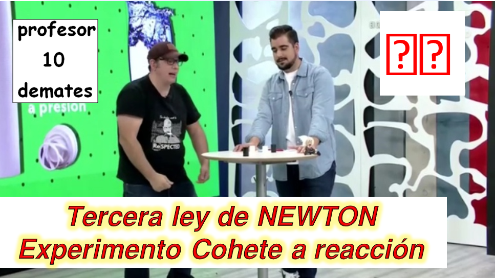 tercera ley de Newton ejemplos y experimentos para niños