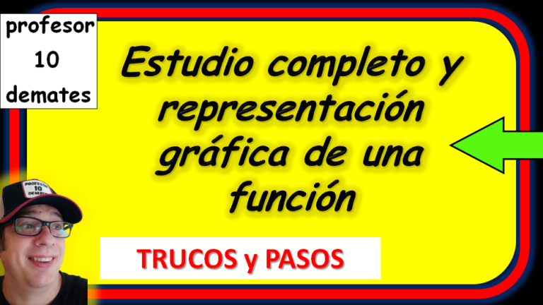 Estudio y representación de FUNCIONES Ejercicios resueltos