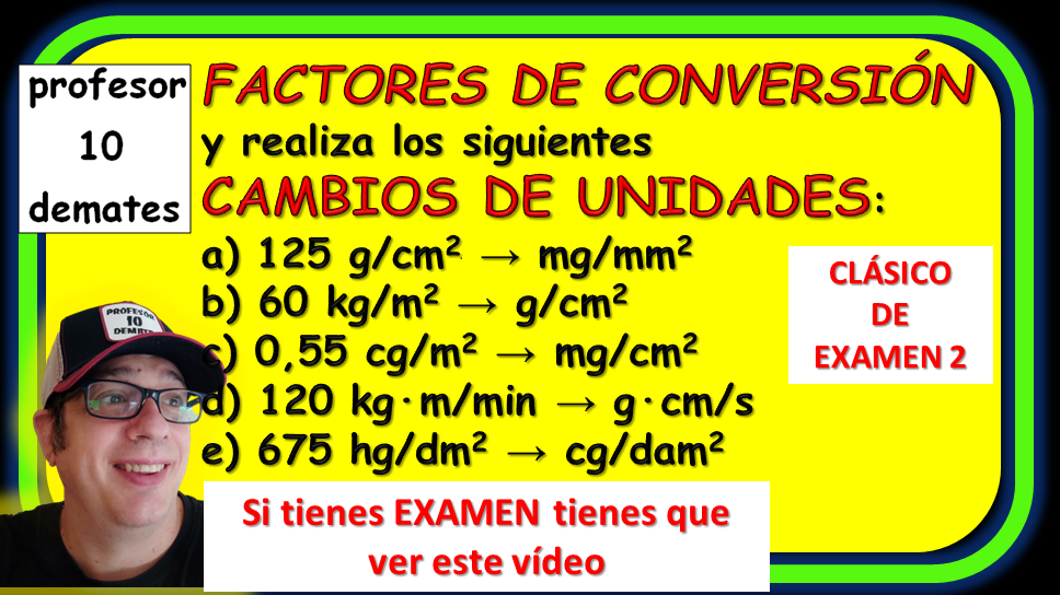 factores de conversion 3 eso ejercicios resueltos con solución