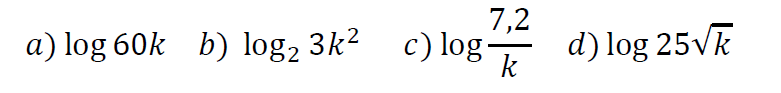 logaritmos 1 bachillerato examen resueltos