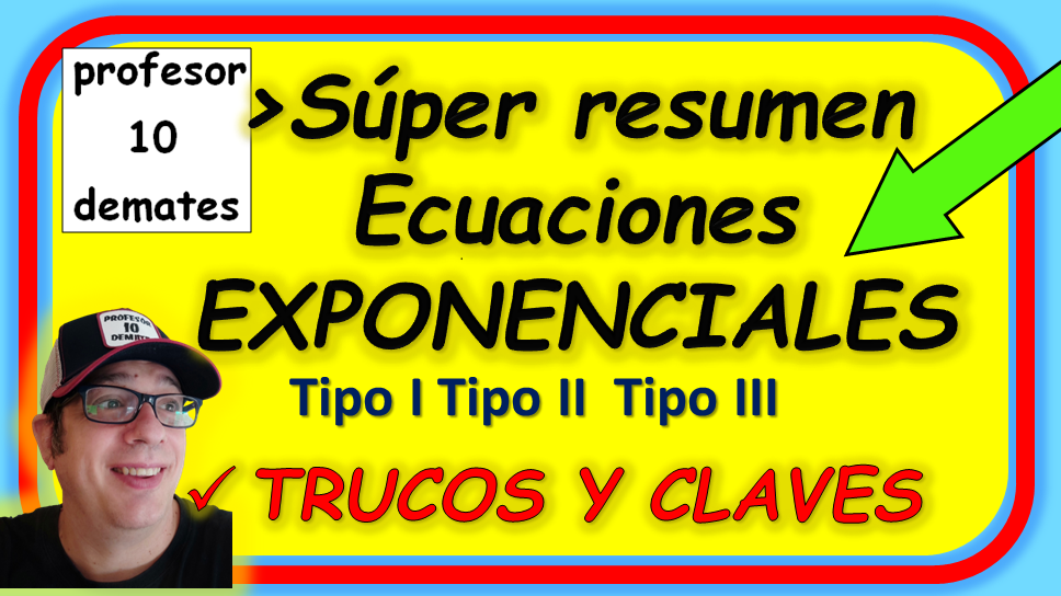 Ejercicios ecuaciones exponenciales 4 ESO resueltos tutorial paso a paso