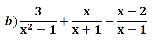 ejercicos fracciones algebraicas suma y resta resueltos