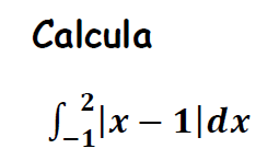 Integrar funciones con valor absoluto 