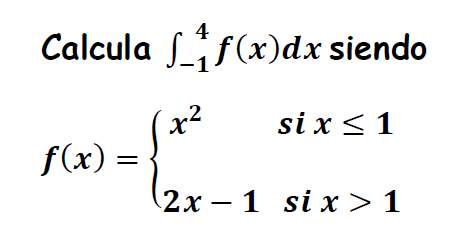 integral de una funcion definida a trozos ejercicios resueltos con solucion